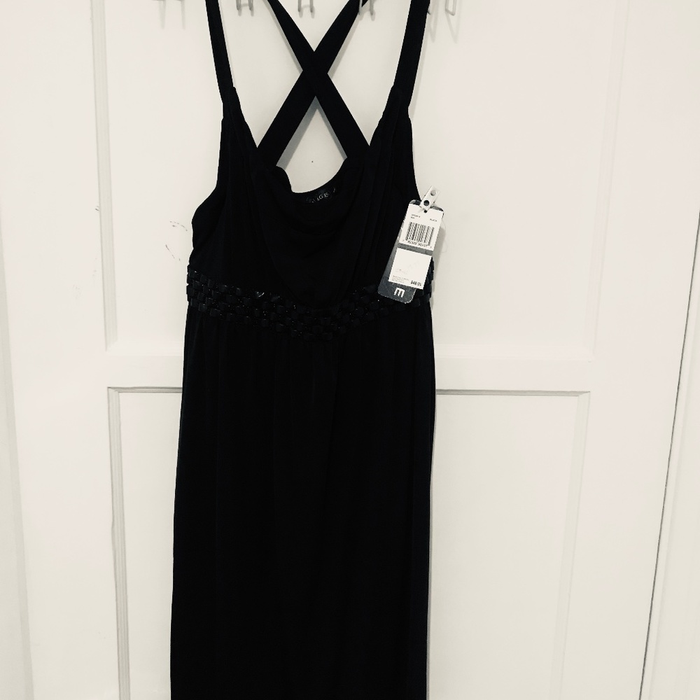 Black cotton dress